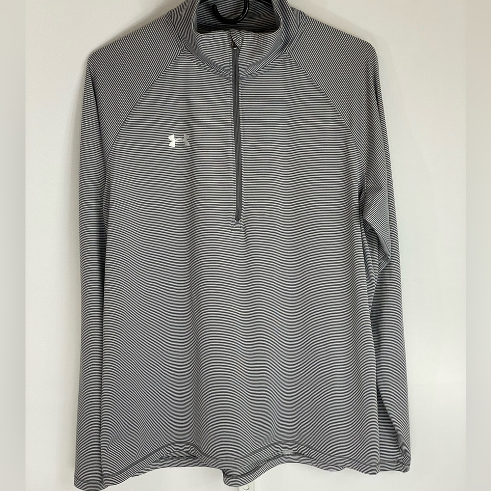 Under Armour HeatGear Half Zip Long Sleeve Top, Xl - Picture 2 of 9